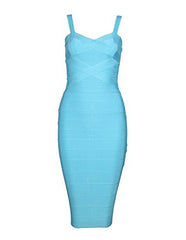 Spaghetti-Strap Sweetheart-Neck Summer Day-Out Bandage Dress