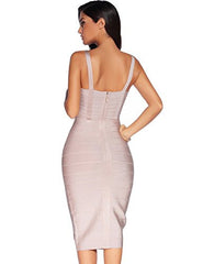 Spaghetti-Strap Sweetheart-Neck Summer Day-Out Bandage Dress