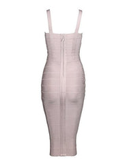 Spaghetti-Strap Sweetheart-Neck Summer Day-Out Bandage Dress