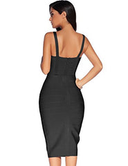 Spaghetti-Strap Sweetheart-Neck Summer Day-Out Bandage Dress