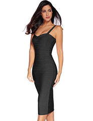 Spaghetti-Strap Sweetheart-Neck Summer Day-Out Bandage Dress