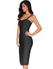 Spaghetti-Strap Sweetheart-Neck Summer Day-Out Bandage Dress