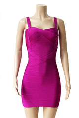 Spaghetti-Strap Sweetheart-Neck Summer Day-Out Bandage Dress